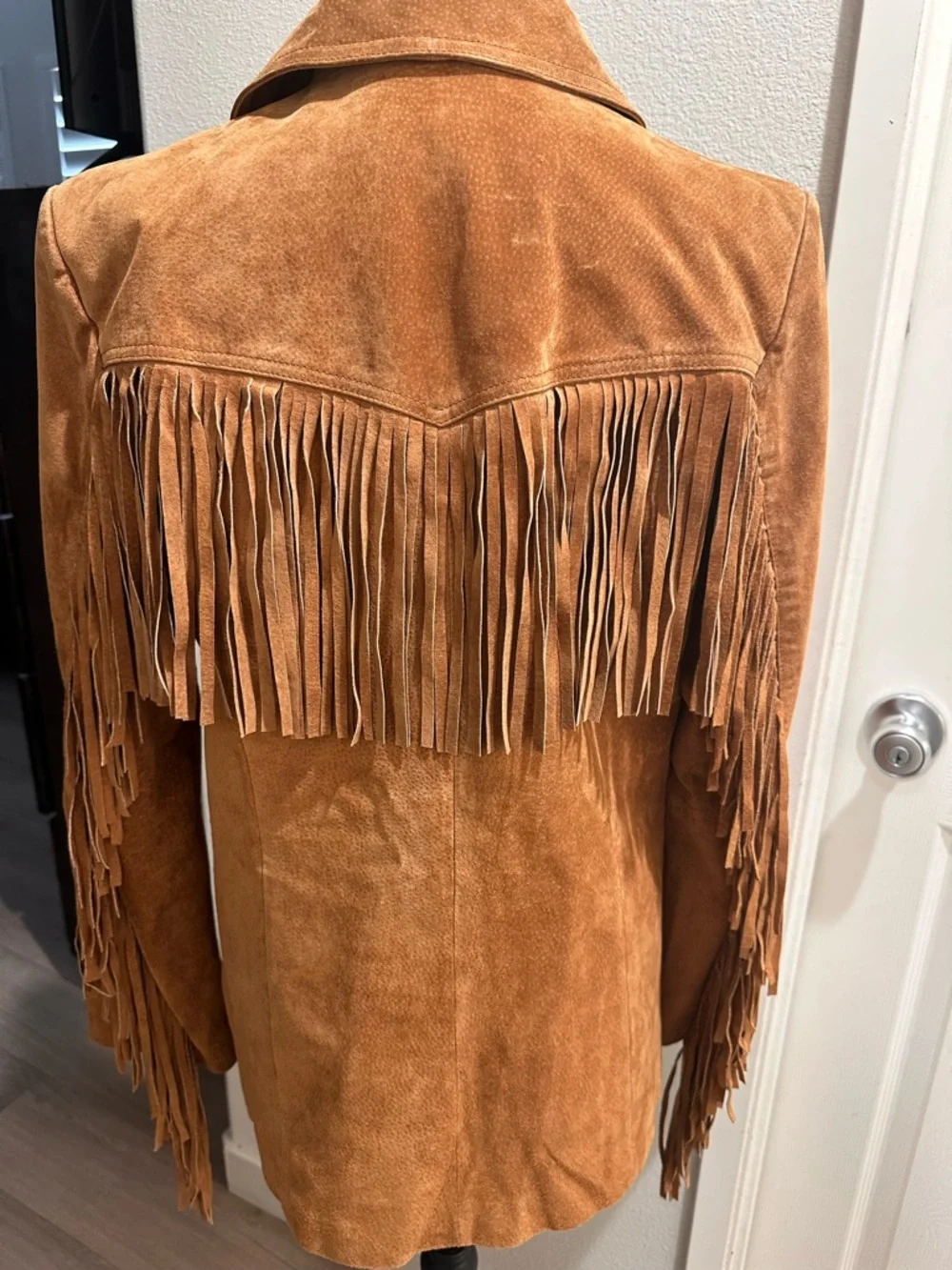 SPRING SALE! Gallery Cognac Fringe Suede Jacket - Picture 2 of 8